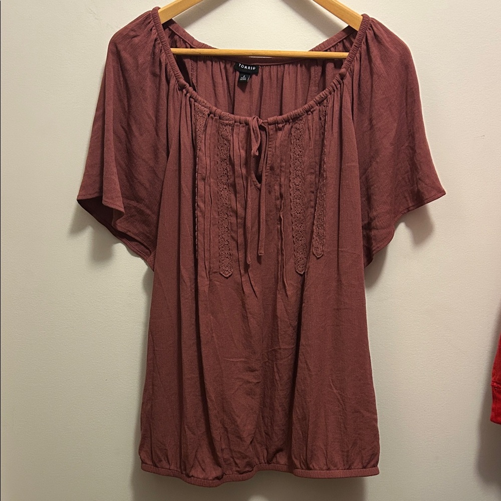 Torrid Women's Mauve Blouse